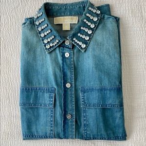 Michael Kors Holiday Chambray Button Down